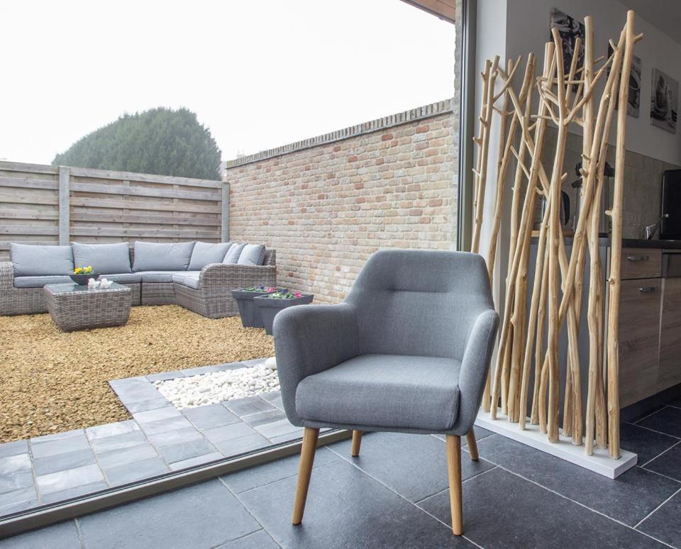B&B Le Jardin De Grand-Mere Oudenburg Bagian luar foto